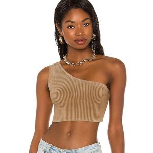 COTTON CITIZEN One Shoulder Crop Top Tank